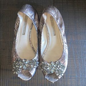 Vera Wang Lavender peep toe